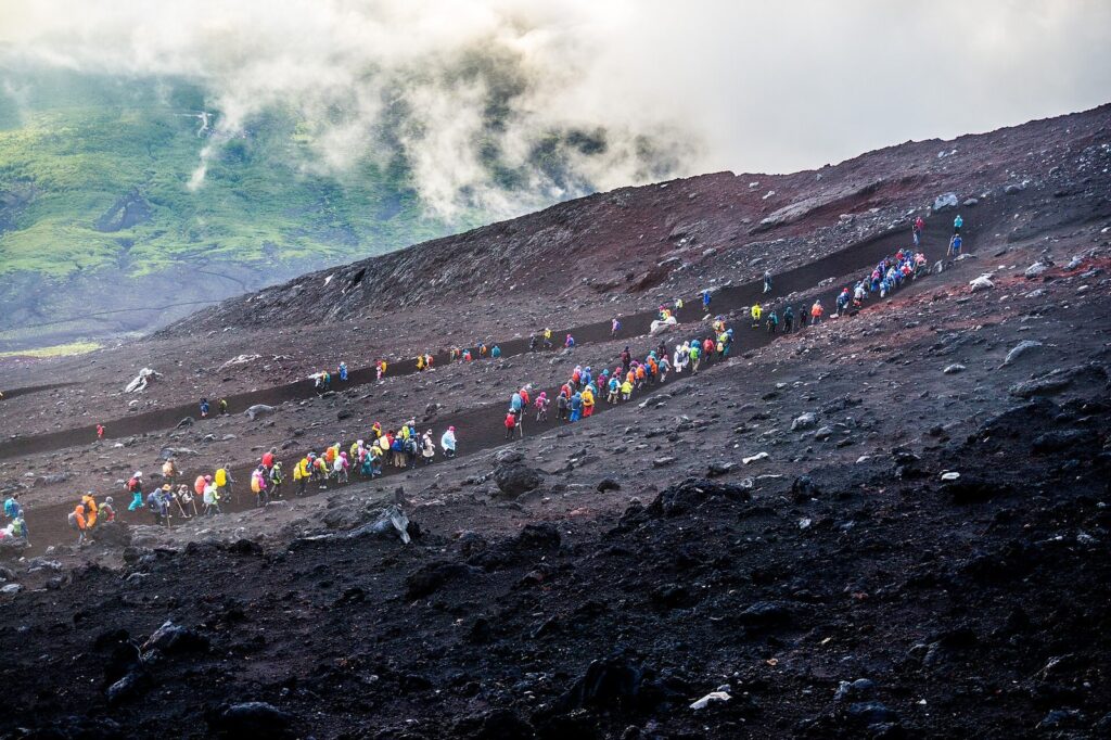 Mt. Fuji descent