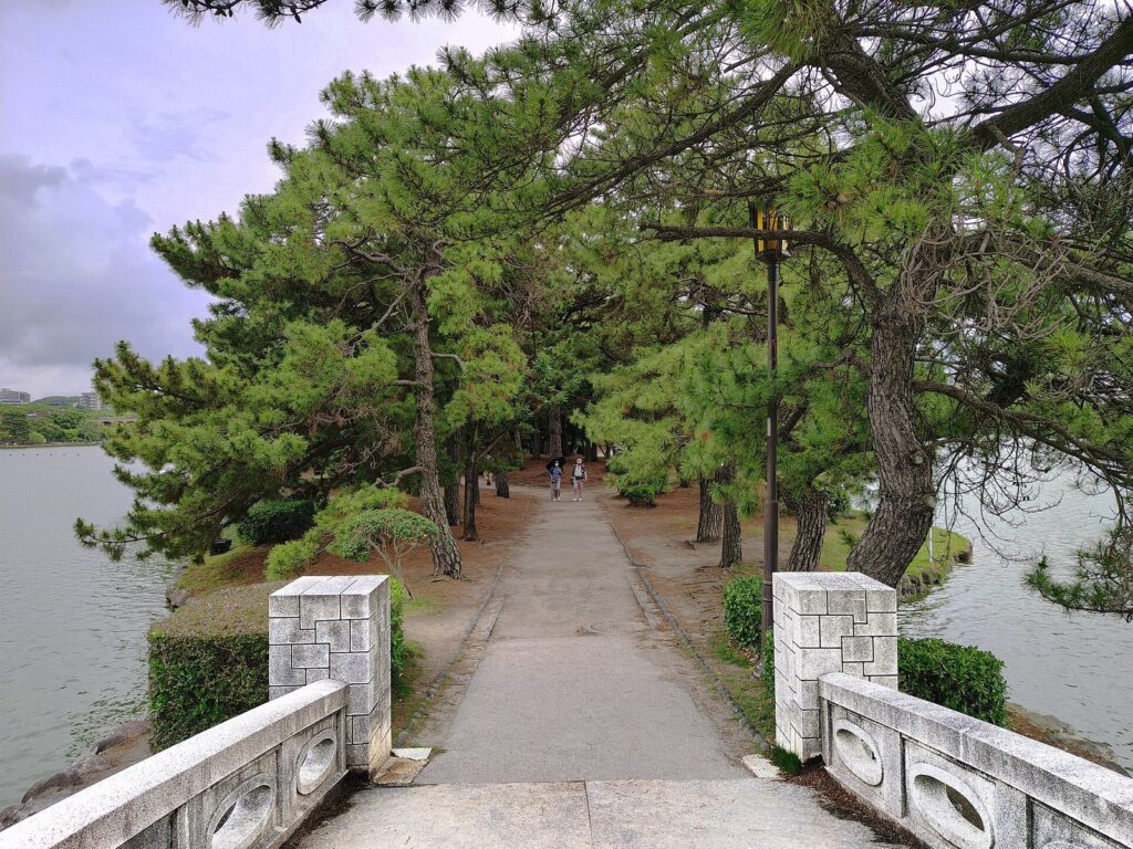 Ōhori Park Matsushima viewed from Shōgetsubashi Ōhorikōen Chūō-ku Fukuoka 20260609 154945